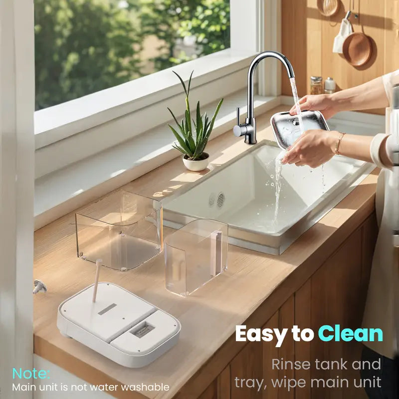 HAPAW 2026 Latest Cat Water Fountain with 2.4G Wi-Fi APP Control 5000mAh Battery Separated Clean & Waste Water No Filter Plug-in Automatic Dispenser,Summervibes,petlovers,summerwins